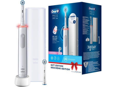 Cepillo Dental Braun Oral-B Vitality Pro 3 3500/ Incluye 2 Recambios/ Blanco