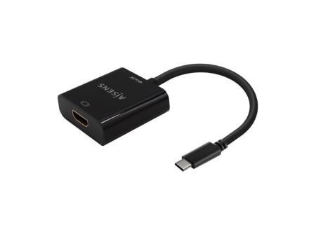 Conversor HDMI 4K 30Hz Aisens A109-0684/ HDMI Hembra - USB Tipo-C Macho/ 15cm/ Negro