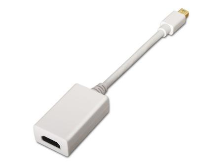 Cable Conversor Aisens A125-0138/ Mini Displayport Macho - HDMI Hembra/ 15cm/ Blanco