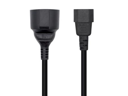 Adaptador Alimentación Aisens A132-0467/ C14 Macho - CEE7 Hembra/ 25cm/ Negro