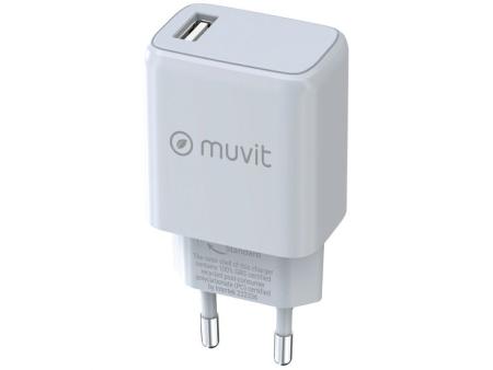 Cargador de Pared Muvit For Change MCACC0002/ 1xUSB/ 15W