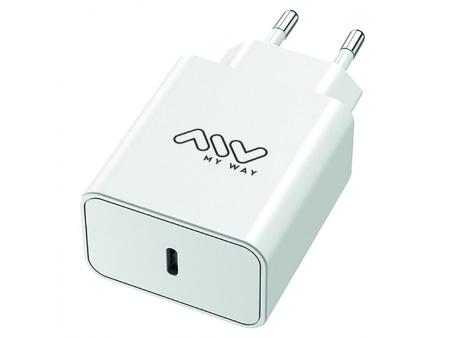 Cargador de Pared Myway MWACC0018/ 1xUSB Tipo-C/ 45W