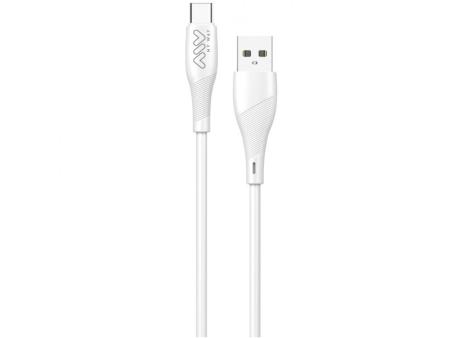 Cable USB 2.0 Tipo-C Myway MWUSC0019/ USB Macho - USB Tipo-C Macho/ 1m/ Blanco