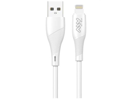 Cable USB 2.0 Lightning Myway MWUSC0021/ USB Macho - Lightning Macho/ 1m/ Blanco