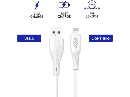 Cable USB 2.0 Lightning Myway MWUSC0021/ USB Macho - Lightning Macho/ 1m/ Blanco