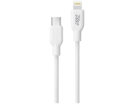 Cable USB 2.0 Tipo-C Lightning Myway MWUSC0023/ USB Tipo-C Macho - Lightning Macho/ 1m/ Blanco