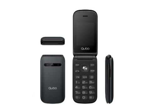 Teléfono Móvil Qubo X-209 4G para Personas Mayores/ Negro