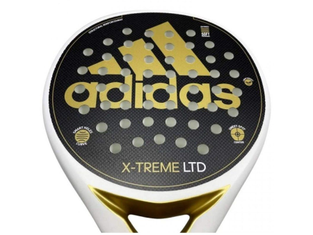 Pala de Pádel Adidas Pala Adidas X-Treme/ Blanco y Oro