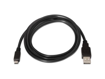 Cable USB 2.0 Aisens A101-0027/ USB Macho - MicroUSB Macho/ Hasta 2.5W/ 60Mbps/ 80cm/ Negro