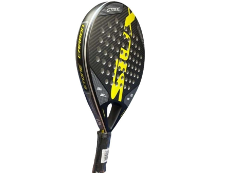 Pala de Pádel Siux Stone Carbon 3K/ Amarilla y Negra