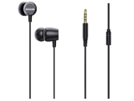 Auriculares Intrauditivos Aiwa ESTM-20BK/ con Micrófono/ Jack 3.5/ Negros