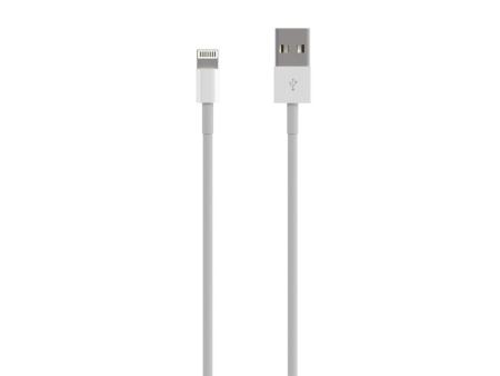 Cable Lightning Aisens A102-0542/ USB Macho - Lightning Macho/ Hasta 2.5W/ 60Mbps/ 50cm/ Blanco