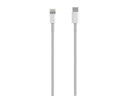 Cable USB 2.0 Tipo-C Lightning Aisens A102-0543/ USB Tipo-C Macho - Lightning Macho/ Hasta 2.5W/ 60Mbps/ 50cm/ Blanco