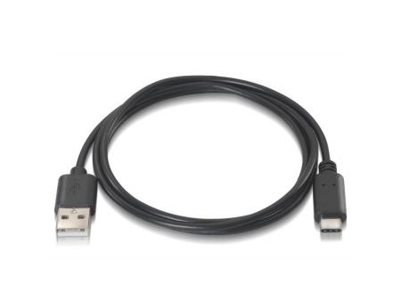 Cable USB 2.0 Tipo-C Aisens A107-0050/ USB Tipo-C Macho - USB Macho/ Hasta 9W/ 625Mbps/ 50cm/ Negro