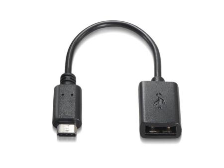 Cable USB 2.0 Aisens A107-0059/ USB Tipo-C Macho - USB Hembra/ Hasta 9W/ 625Mbps/ 15cm/ Negro