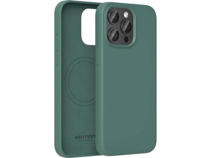 Funda Silicona con Magsafe Vention KUDG0-10/ Compatible con iPhone 13/ Verde