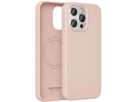 Funda Silicona con Magsafe Vention KUDP0-10/ Compatible con iPhone 13/ Rosa