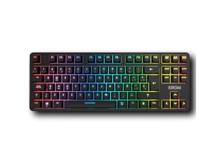 Teclado Gaming Mecánico Krom Kernel Pro/ Negro y Blanco