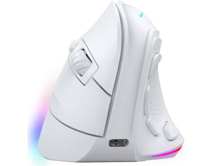 Ratón Gaming Ergonómico Inalámbrico Mars Gaming MM-SK/ Hasta 8400 DPI/ Blanco