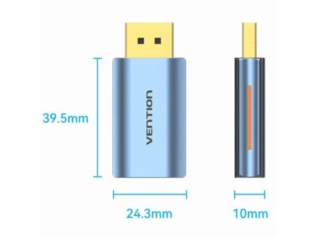 Adaptador Conversor Vention HFMH0/ DisplayPort Macho - HDMI Hembra