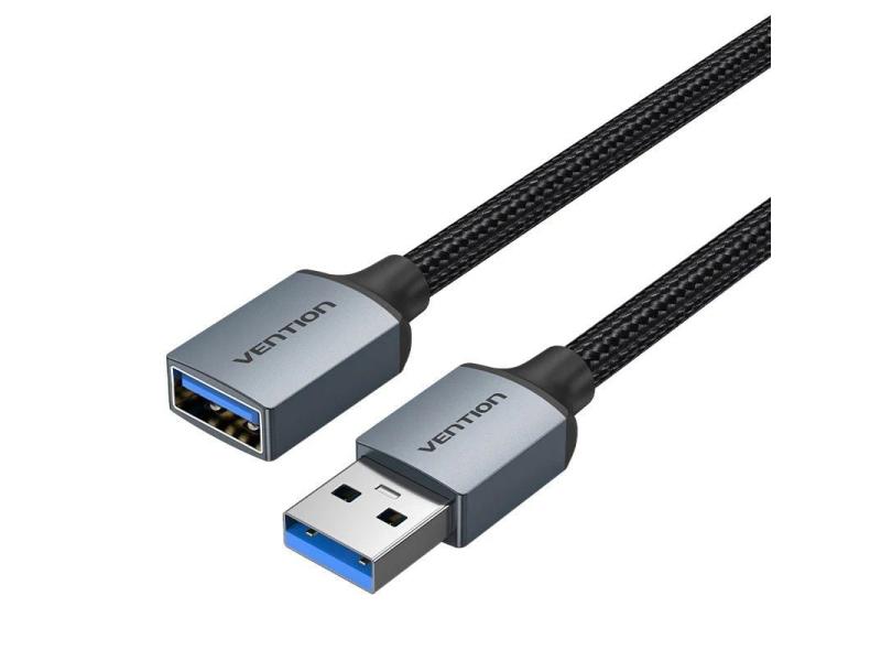 Cable Alargador USB 3.0 Vention CBLHF/ USB Macho - USB Hembra/ 5Gbps/ 1m/ Gris