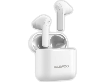 Auriculares Bluetooth Daewoo DW2021 con estuche de carga/ Autonomía 5h/ Blancos