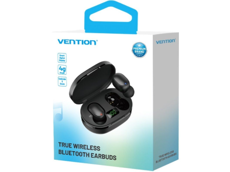 Auriculares Bluetooth Vention Tiny T16 F12B0 con estuche de carga/ Autonomía 7h/ Negros