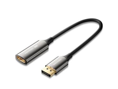 Cable Conversor Vention HFNBC/ DisplayPort Macho - HDMI Hembra/ 25cm/ Negro