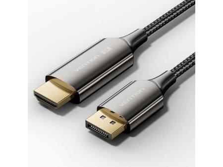 Cable Conversor Vention HFPBAC/ DisplayPort Macho - HDMI Macho/ 1.8m/ Negro