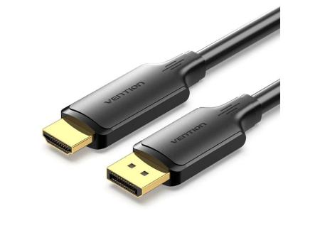 Cable Conversor Vention HFOBJ/ DisplayPort Macho - HDMI Macho/ 5m/ Negro