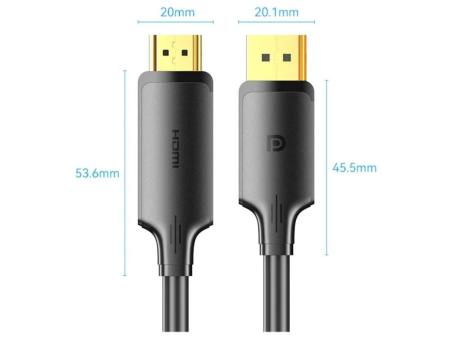 Cable Conversor Vention HFOBJ/ DisplayPort Macho - HDMI Macho/ 5m/ Negro