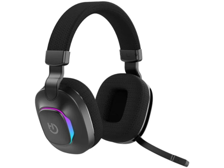 Auriculares Gaming con Micrófono Hiditec Vortex ARGB/ Jack 3.5/ Bluetooth/ Negros