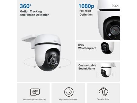 Cámara de Videovigilancia TP-Link Tapo TC40/ Visión Nocturna/ Control desde APP