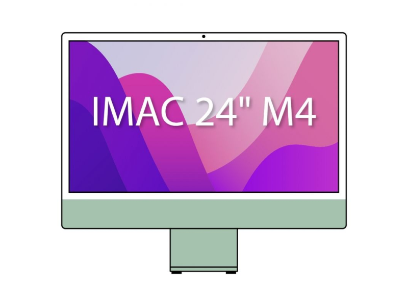 Apple iMac 24' Retina 4,5K / M4 10-Core CPU/ 16Gb/ 256Gb SSD/ 10-Core GPU/ Verde