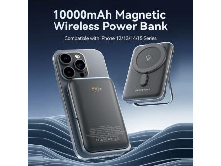 Powerbank 10000mAh Vention FHNB0/ 20W/ Wireless/ Negra