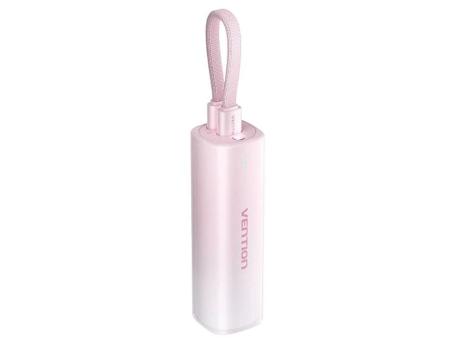 Powerbank 5000mAh Vention FHWR0/ 20W/ Wireless/ Rosa