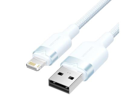 Cable USB 2.0 Lightning Vention LANSH/ USB Macho - Lightning Macho/ 480Mbps/ 2m/ Azul