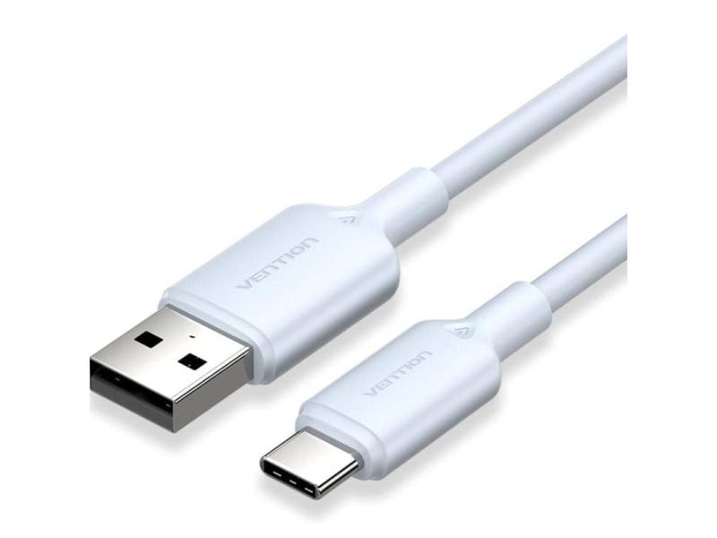 Cable USB 2.0 Tipo-C Vention CTQLH/ USB Tipo-C Macho - USB Macho/ Hasta 60W/ 480Mbps/ 2m/ Azul