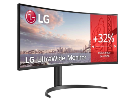 Monitor Profesional Ultrapanorámico Curvo LG 34WR55QK-B 34'/ WQHD/ Regulable en altura/ Negro