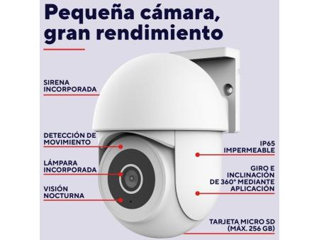 Cámara de Videovigilancia Trust IPCAM-3900/ Visión Nocturna/ Control desde APP