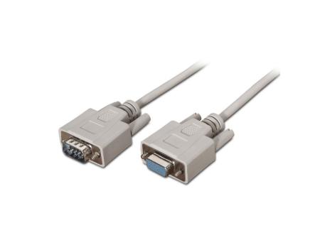 Cable Serie RS232 Aisens A112-0065/ DB9 Macho - DB9 Hembra/ Hasta 0.15W/ 1.6Mbps/ 1.8m/ Beige