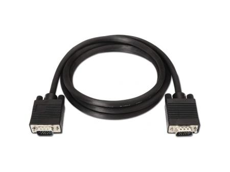 Cable SVGA Aisens A113-0068/ VGA Macho - VGA Macho/ Hasta 3W/ 10Mbps/ 1.8m/ Negro