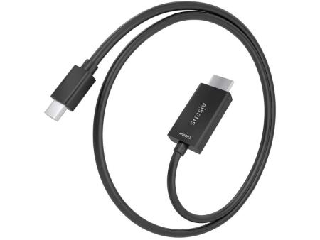 Cable Conversor Aisens A125-0886/ Mini DisplayPort Macho - HDMI Macho/ 1m/ Negro