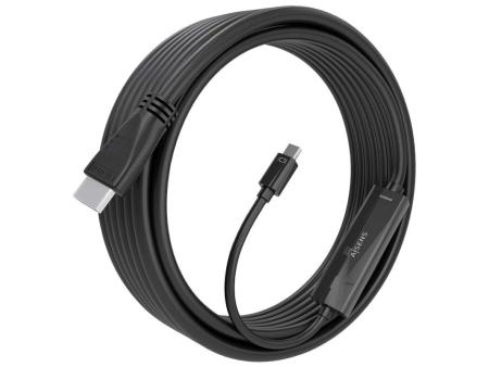 Cable Conversor Aisens A125-0890/ Mini DisplayPort Macho - HDMI Macho/ 5m/ Negro