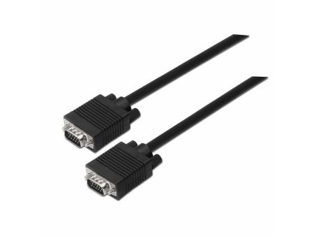 Cable SVGA Aisens A113-0070/ VGA Macho - VGA Macho/ Hasta 3W/ 10Mbps/ 5m/ Negro