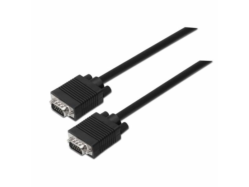 Cable SVGA Aisens A113-0070/ VGA Macho - VGA Macho/ Hasta 3W/ 10Mbps/ 5m/ Negro