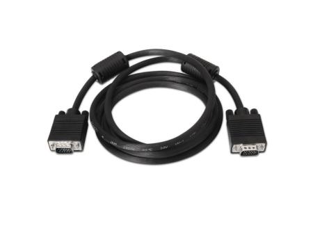 Cable SVGA Aisens A113-0071/ VGA Macho - VGA Macho/ Hasta 3W/ 10Mbps/ 1.8m/ Negro