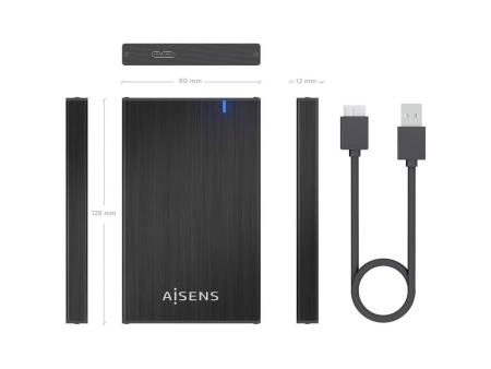 Caja Externa para Disco Duro de 2.5' Aisens ASE-2527B/ USB 3.1