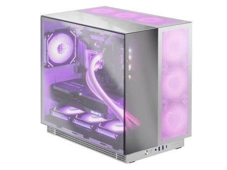 Caja Gaming Torre Mars Gaming MC-NOVA3/ Blanca y plateada