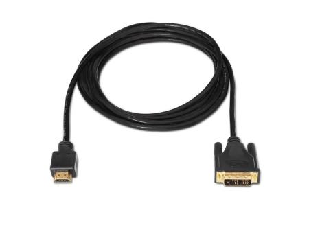 Cable HDMI Aisens A117-0090/ DVI Macho - HDMI Macho/ Hasta 10W/ 720Mbps/ 1.8m/ Negro